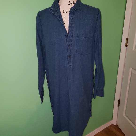 J. Crew Tops - Nwt J.Crew Denim Tunic Top size Small